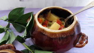 Баклажаны в горшочках