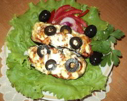 Баклажаны запеченные с сыром