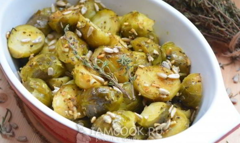 Рецепт брюссельской капусты запеченной в духовке