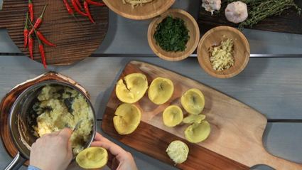 фаршированный картофель