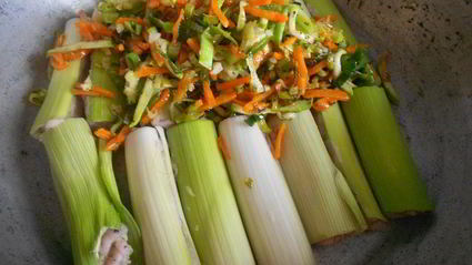 фаршированный лук-порей