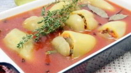 фаршированный перец грибами в духовке