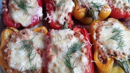 фаршированный сладкий перец без риса