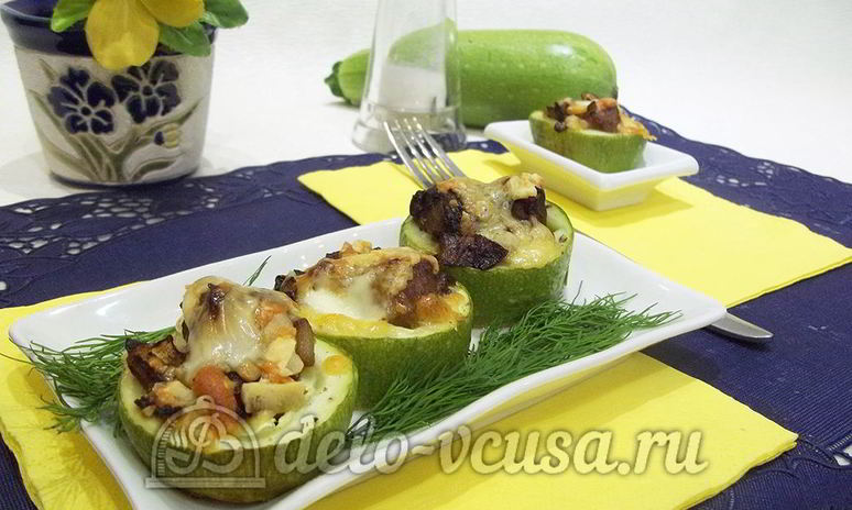 Рецепт кабачков фаршированных мясом