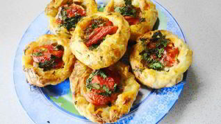 Кабачки в слоеном тесте запеченные