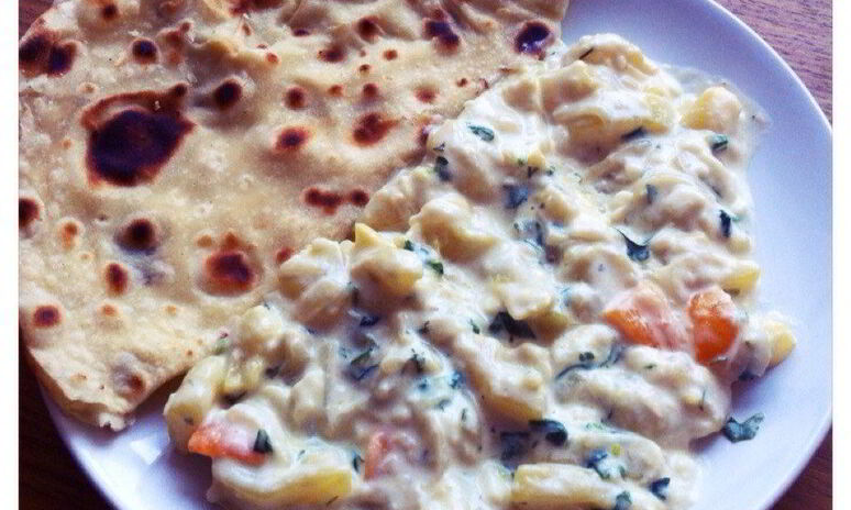 Рецепт кабачков в сырно-сливочном соусе