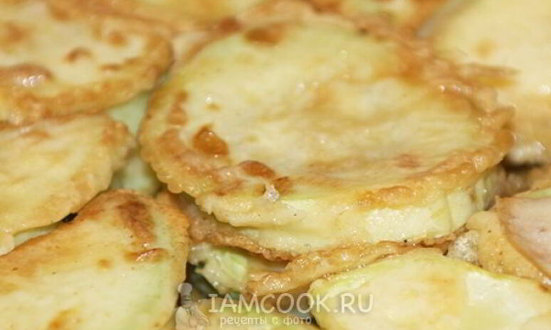 Рецепт кабачков жареных в кляре