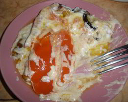 Овощная мусака в сметанном соусе