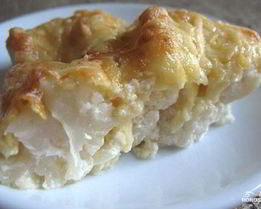 Цветная капуста в сливках с сыром