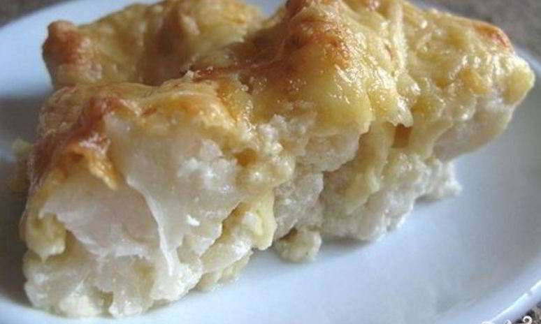 Рецепт цветной капусты в сливках с сыром