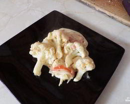 Цветная капуста в сметанном соусе