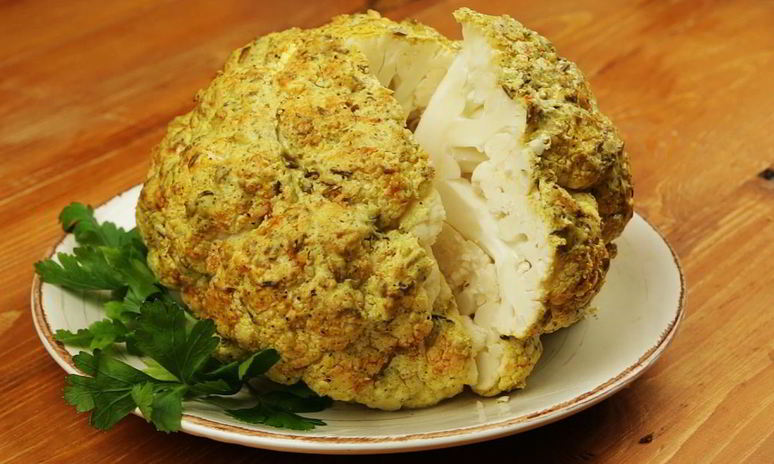 Рецепт цветной капусты, запеченной в духовке