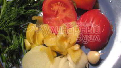 тыква, фаршированная курицей и овощами