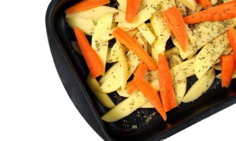 Рецепт запеченых овощей в лимонном соке со шнитт-луком