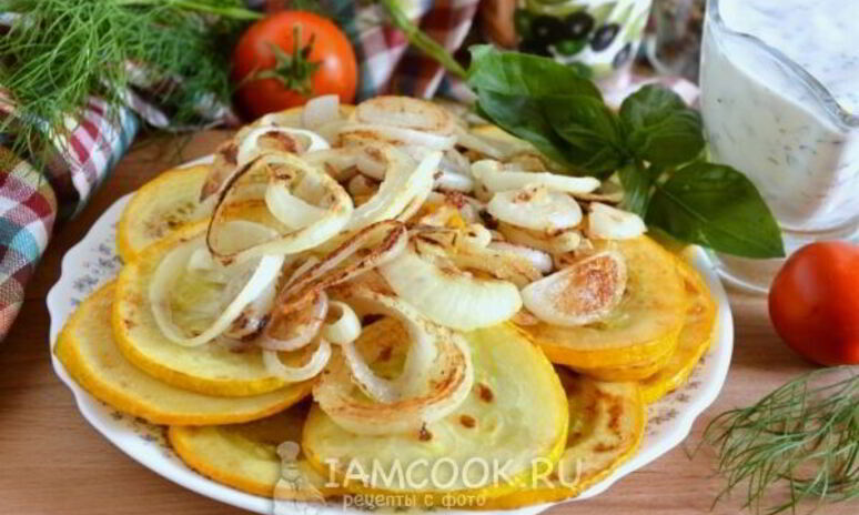 Рецепт жареных цуккини с йогуртовым соусом