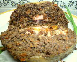 Фаршированный печеночный рулет