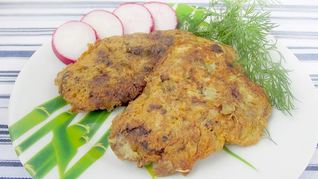 Говяжья печень в кляре жареная