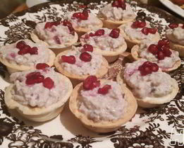 Корзиночки с печенью трески