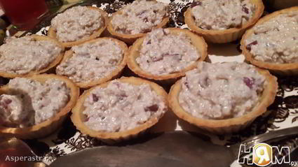 корзиночки с печенью трески