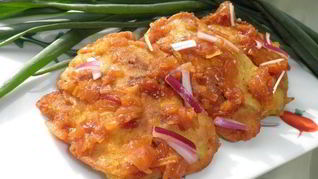 Куриная печень с манго