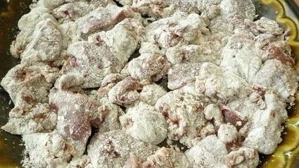 куриная печень с овощами в кисло-сладком соусе