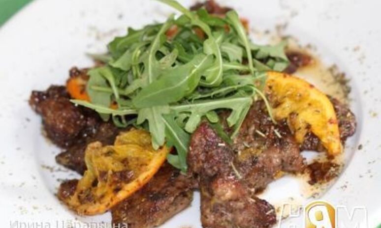 Рецепт куриной печени тушеной по-итальянски с апельсином