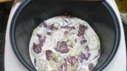 куриная печень в сливках в мультиварке