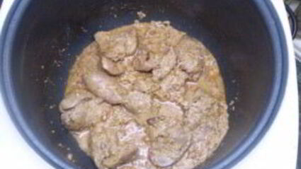 куриная печень в сливках в мультиварке