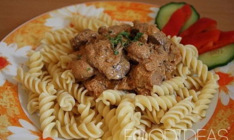 Рецепт куриной печени в сметане