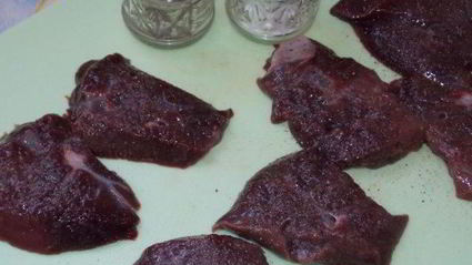 отбивные из печени говяжьей