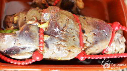 печень фаршированная праздничная