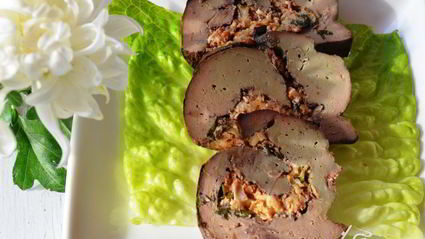 печень фаршированная праздничная