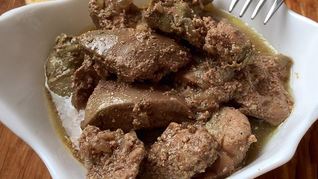 Печень индейки тушеная