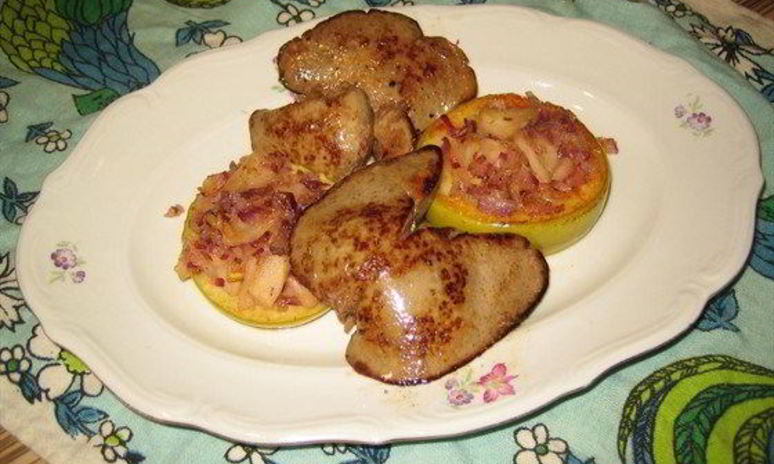 Рецепт печени кролика с яблочным чатни