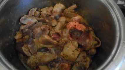 печень кролика в сливочном соусе