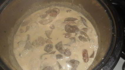 печень кролика в сливочном соусе