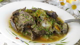 Печень по-домашнему