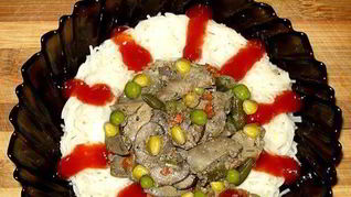 Печень с грибами в мультиварке