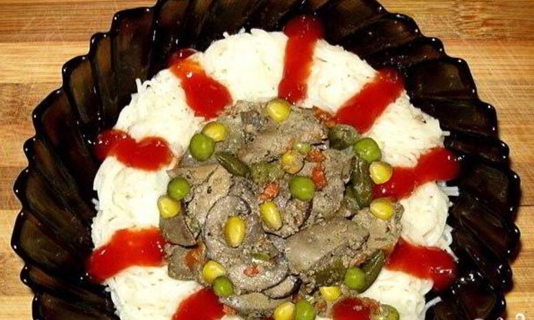 Рецепт печени с грибами в мультиварке