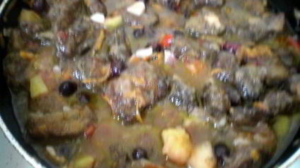 печень с яблоками и черной смородиной