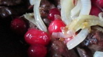 печень с яблоками в духовке