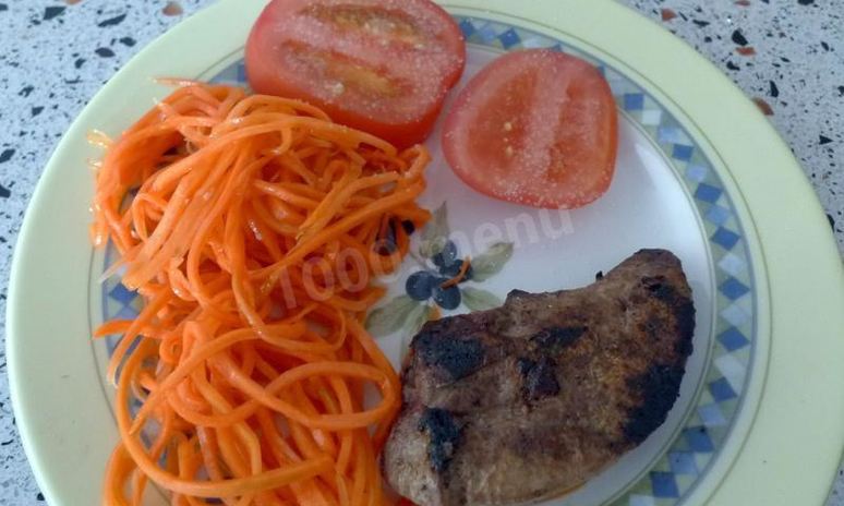 Рецепт печени свиной жареной