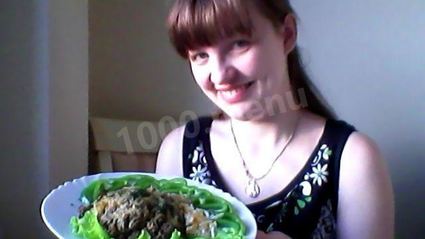 печень тушеная с капустой