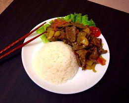 Печень в азиатском стиле