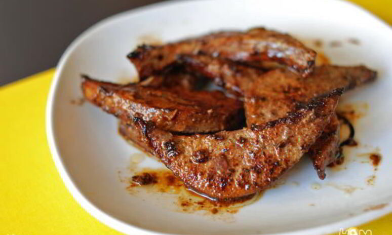 Рецепт печени в пряной медовой глазури