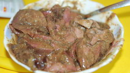 печень в пряной медовой глазури