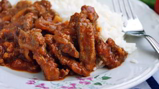 Печень в соусе