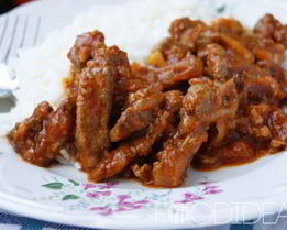 Печень в томатном соусе