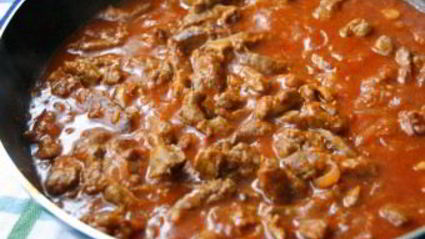 печень в томатном соусе