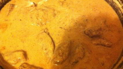 печень ягненка в сметане